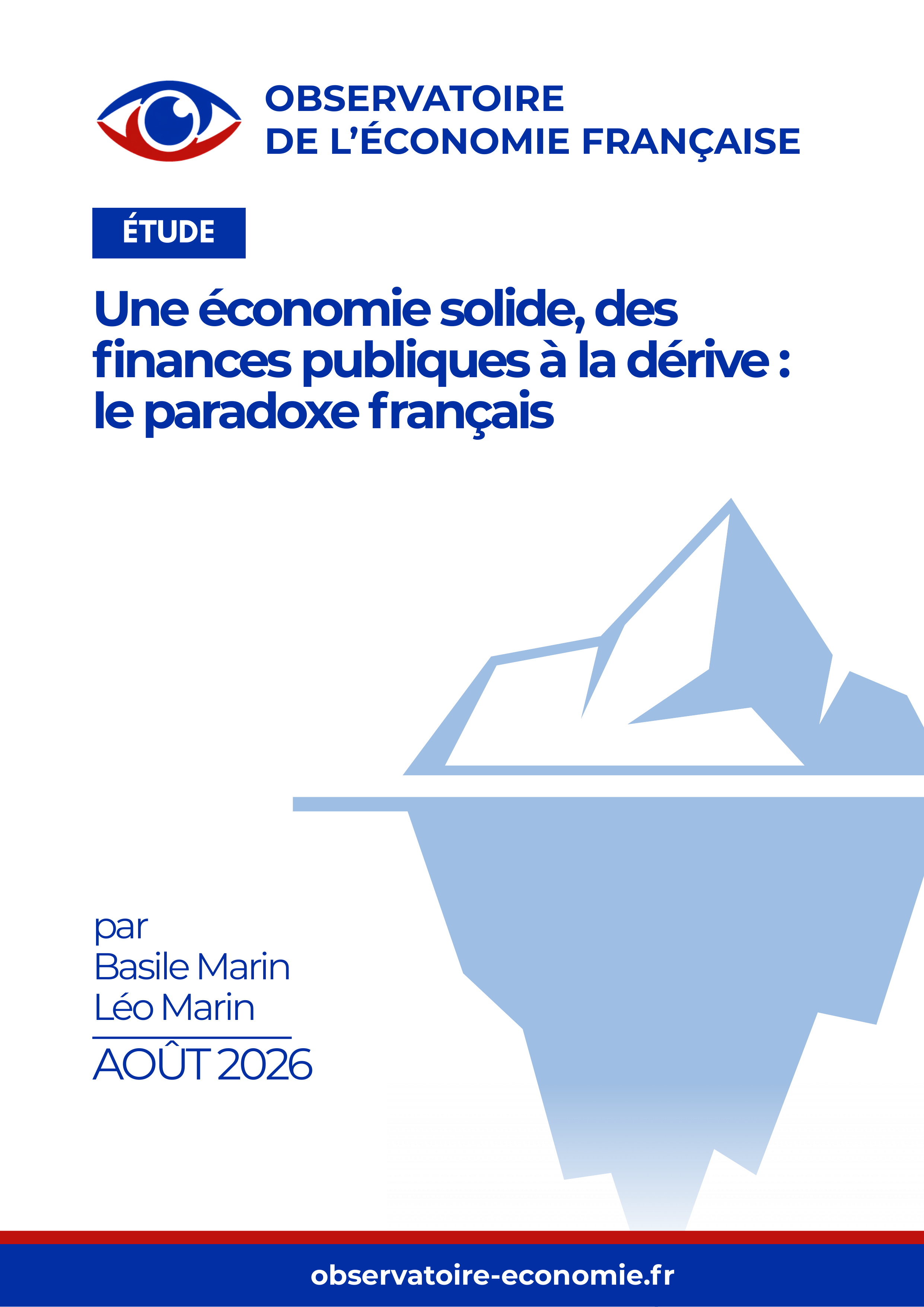 Couverture de l'étude Une économie solide, des finances publiques à la dérive : le paradoxe français