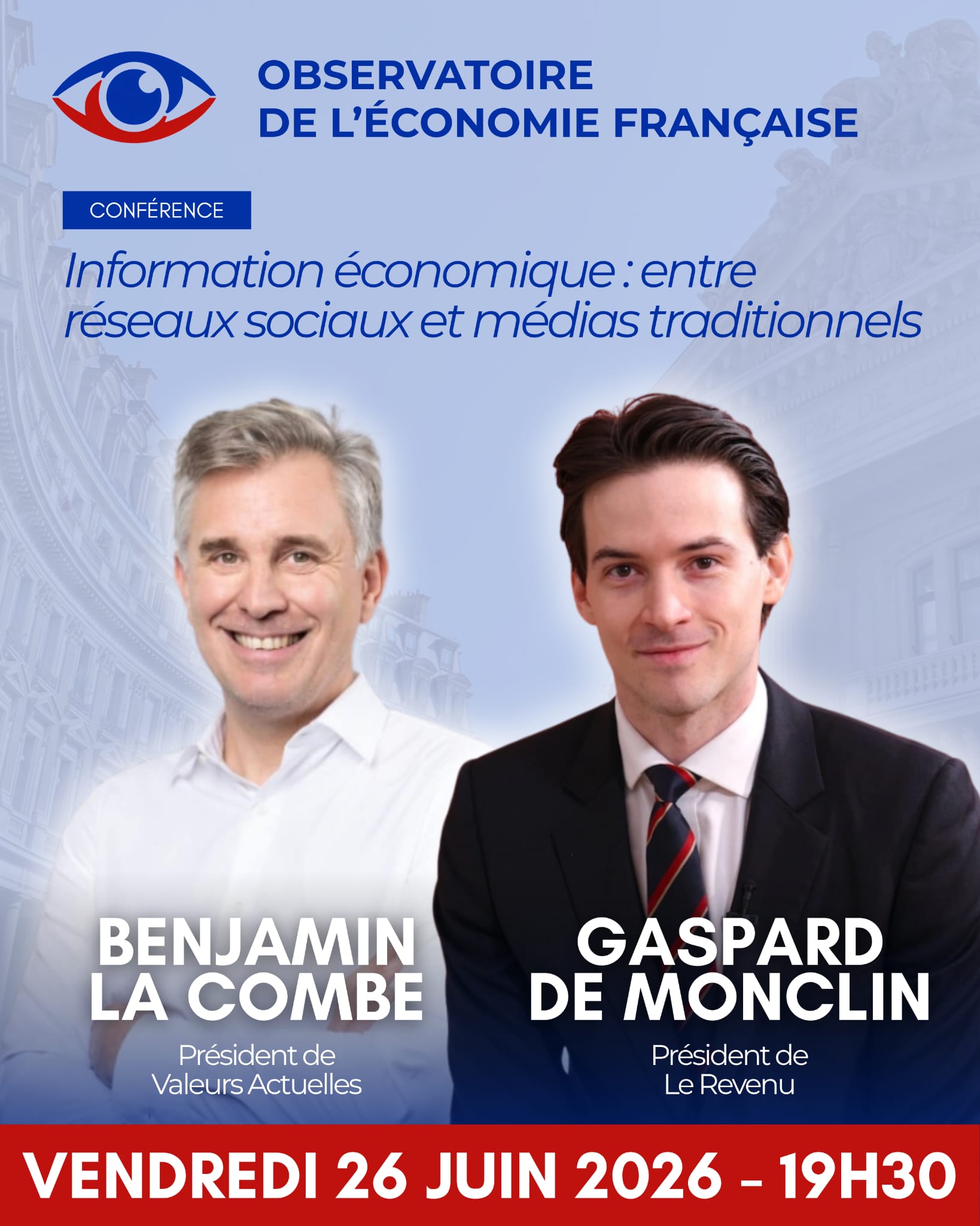 Image de l'événement Information économique : entre réseaux sociaux et médias traditionnels à 32 avenue Pierre Grenier, 92100 Boulogne-Billancourt