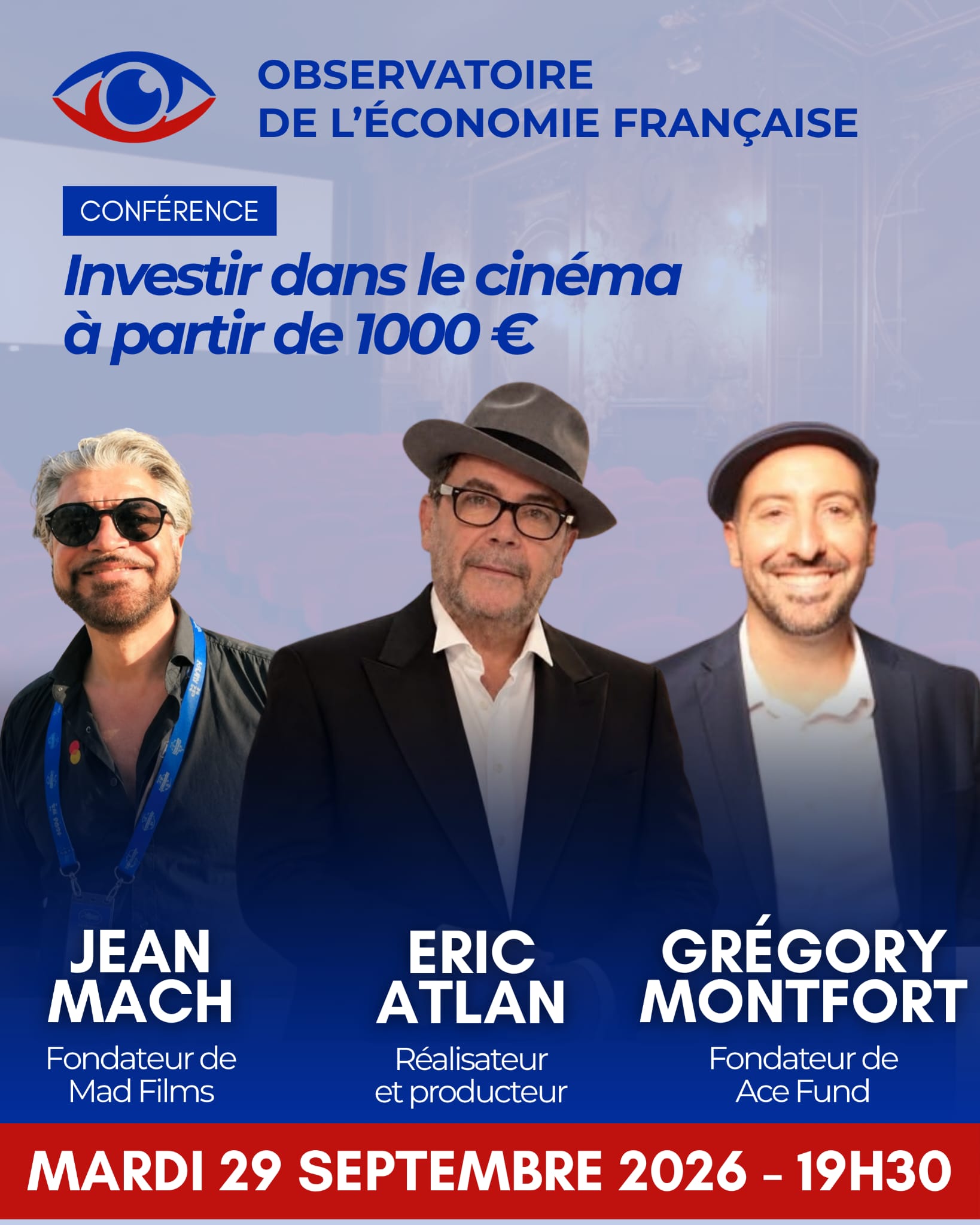 Image de l'événement Investir dans le cinéma à partir de 1000€ à